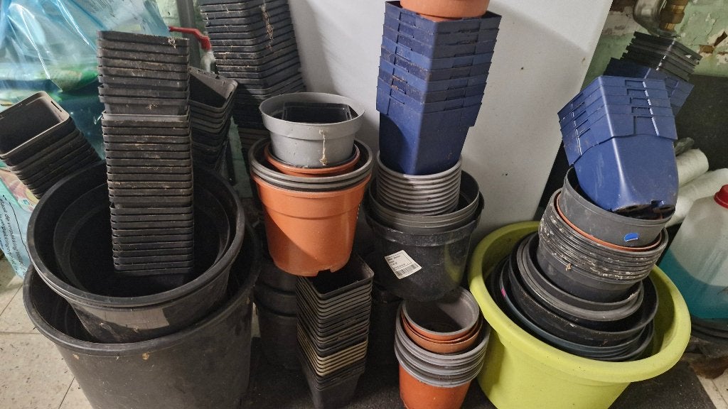 Jardinières en plastique GRATUITES, Jardin & Terrasse, Enlèvement, Utilisé, Synthétique
