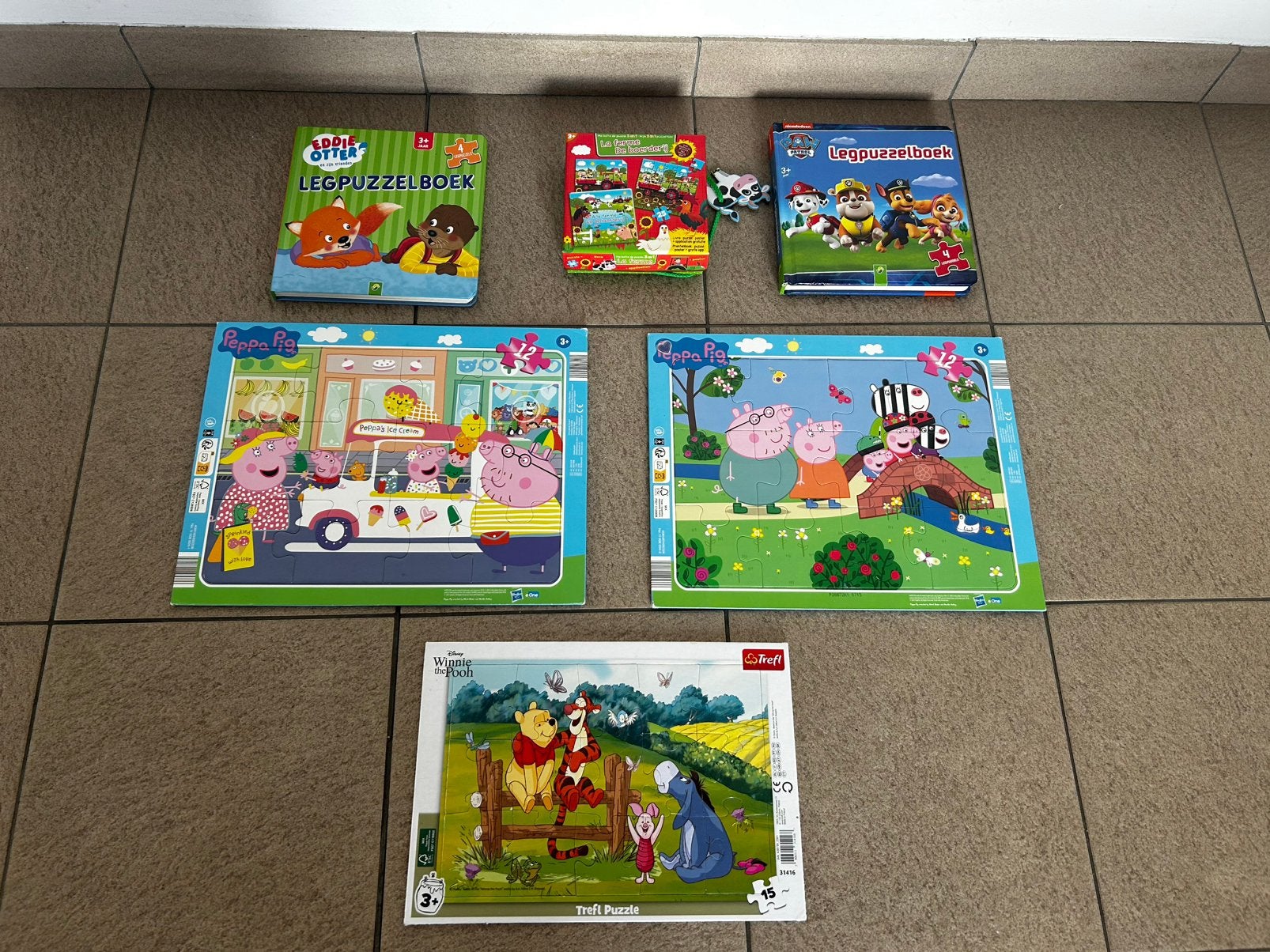 6 puzzels - +3jaar, Kinderen en Baby's, Ophalen, 10 tot 50 stukjes, Zo goed als nieuw