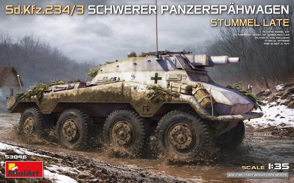 MINIART 53046  SD.KFZ.234/3 SCHWERER PANZERSP HWAGEN  1/35, Neuf, Autres marques, Tank, Enlèvement ou Envoi