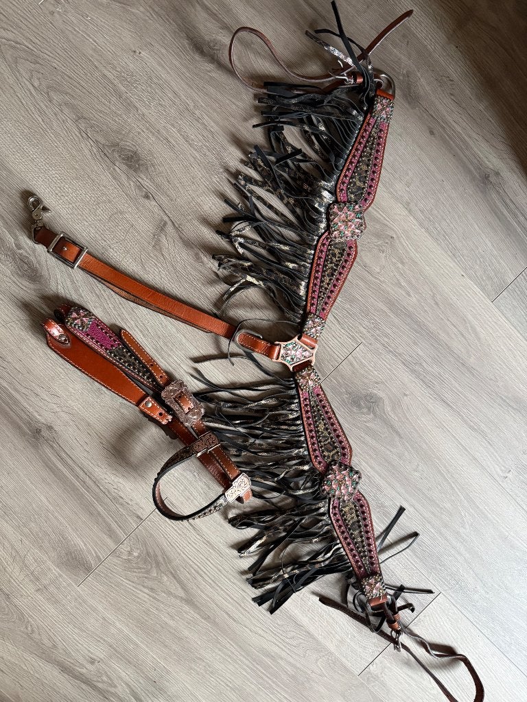 westernset borstriem en kopstuk, Animaux & Accessoires, Neuf, Enlèvement, Cob, Autres marques