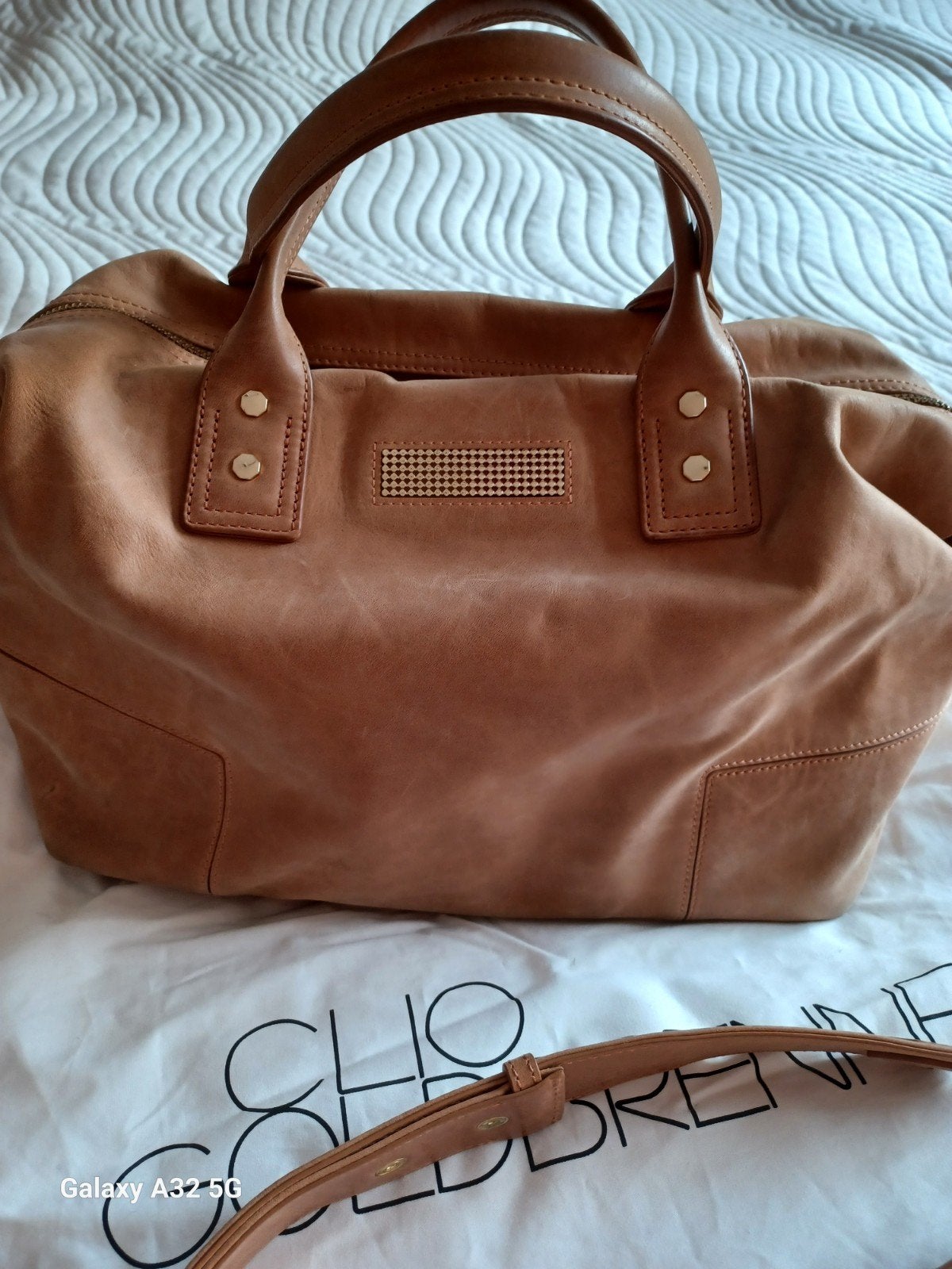 GOLDBRENNER Clio Sac GM camel siglé, Envoi