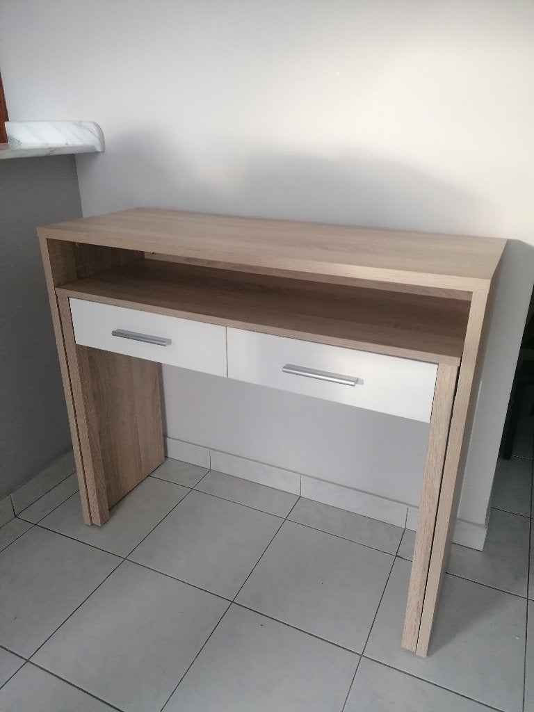 schuifbureau in perfecte staat, Huis en Inrichting, Bureaus, Ophalen, Overige typen, Scandinavisch, Spaanplaat of MDF