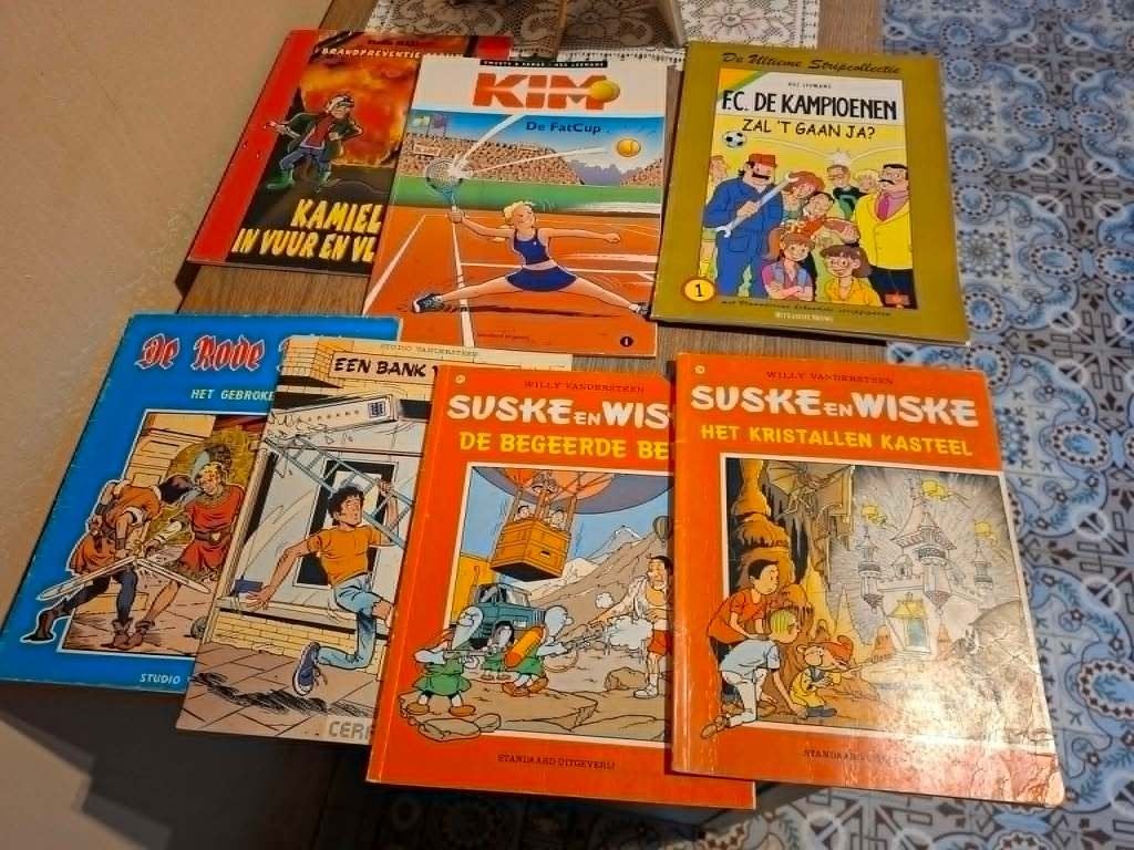 8 Vlaamse stripalbums, Meerdere stripboeken, Ophalen of Verzenden, Gelezen
