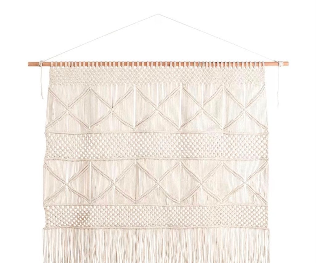 macramé hoofdeinde/wandtapijt, Maison & Meubles, Tapisserie murale, 186 cm, Boho, 180 cm
