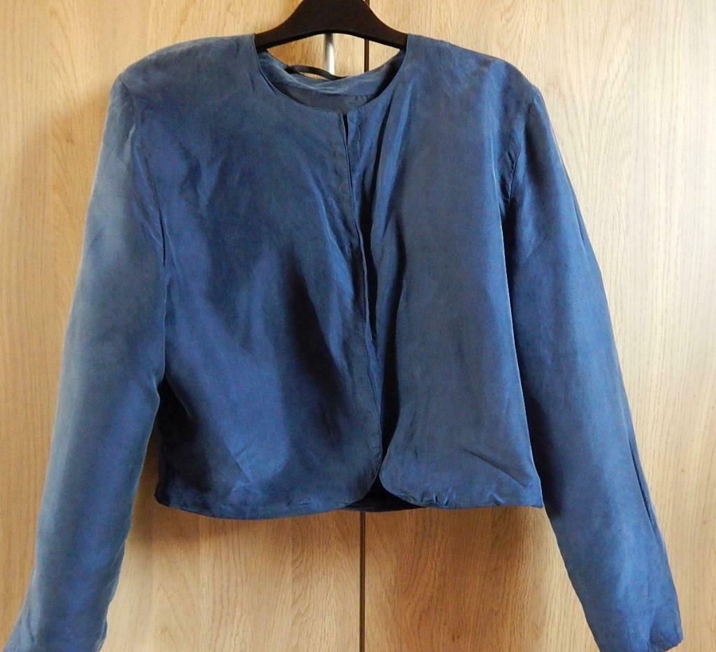 donkerblauw kort vestje (bolero) - maat38, Verzenden, Gedragen, Maat 38/40 (M)