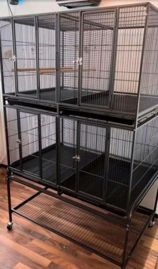 Cage pour perroquets et perruches, 4 pièces, Enlèvement