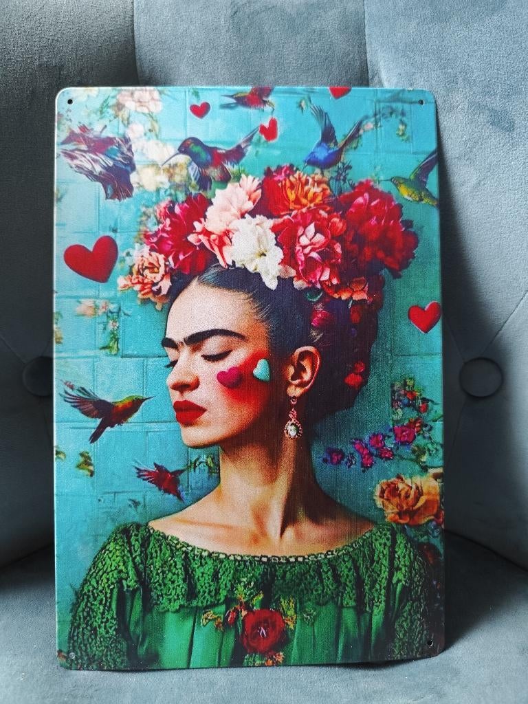 Plaque métal Frida Kahlo neuve 20x30cm, Verzenden, Nieuw, Verpakking