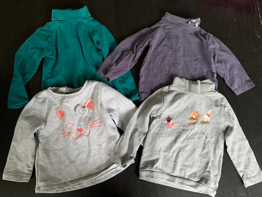 Forfait - fille - pulls mi-saison - taille 80, Enfants & Bébés, Vêtements de bébé | Taille 80, Enlèvement ou Envoi, Utilisé