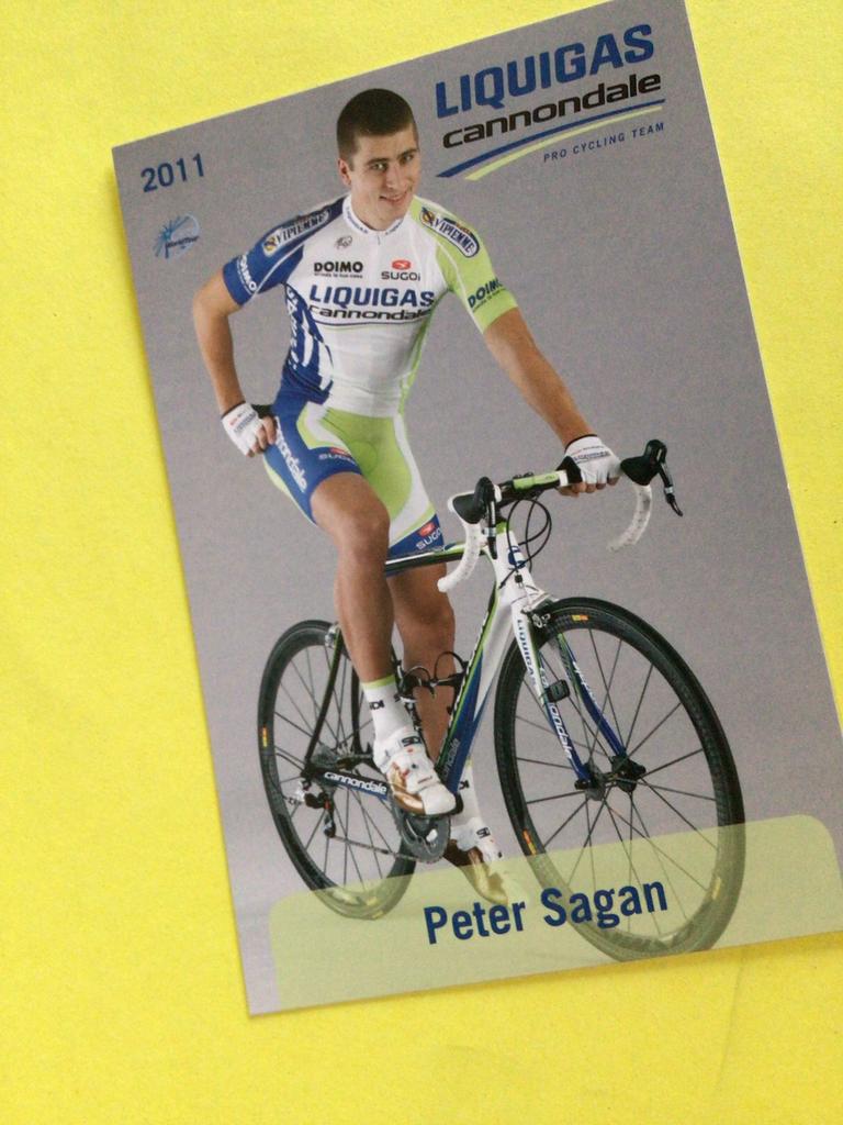 Wielerkaart 2011 team liquigas  peter sagan, Verzenden, Zo goed als nieuw