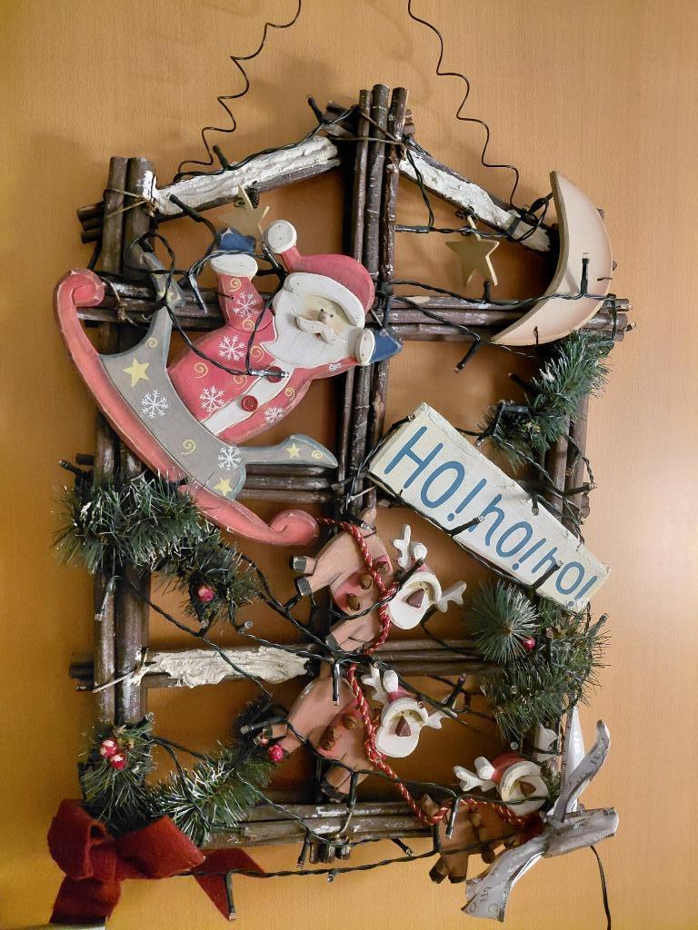 Verlichte kerstwanddecoratie, Diversen, Ophalen of Verzenden, Zo goed als nieuw
