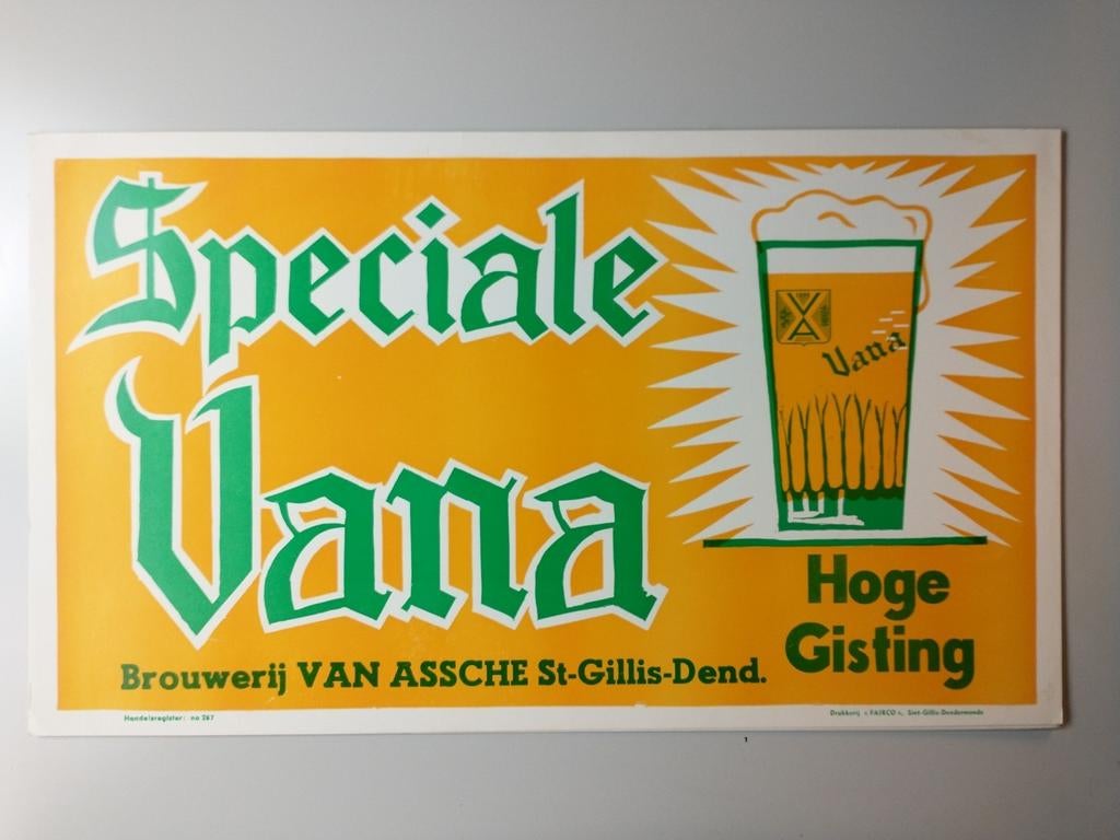 Speciale Vana hoge gisting bord lichtkarton reclame, Ophalen of Verzenden