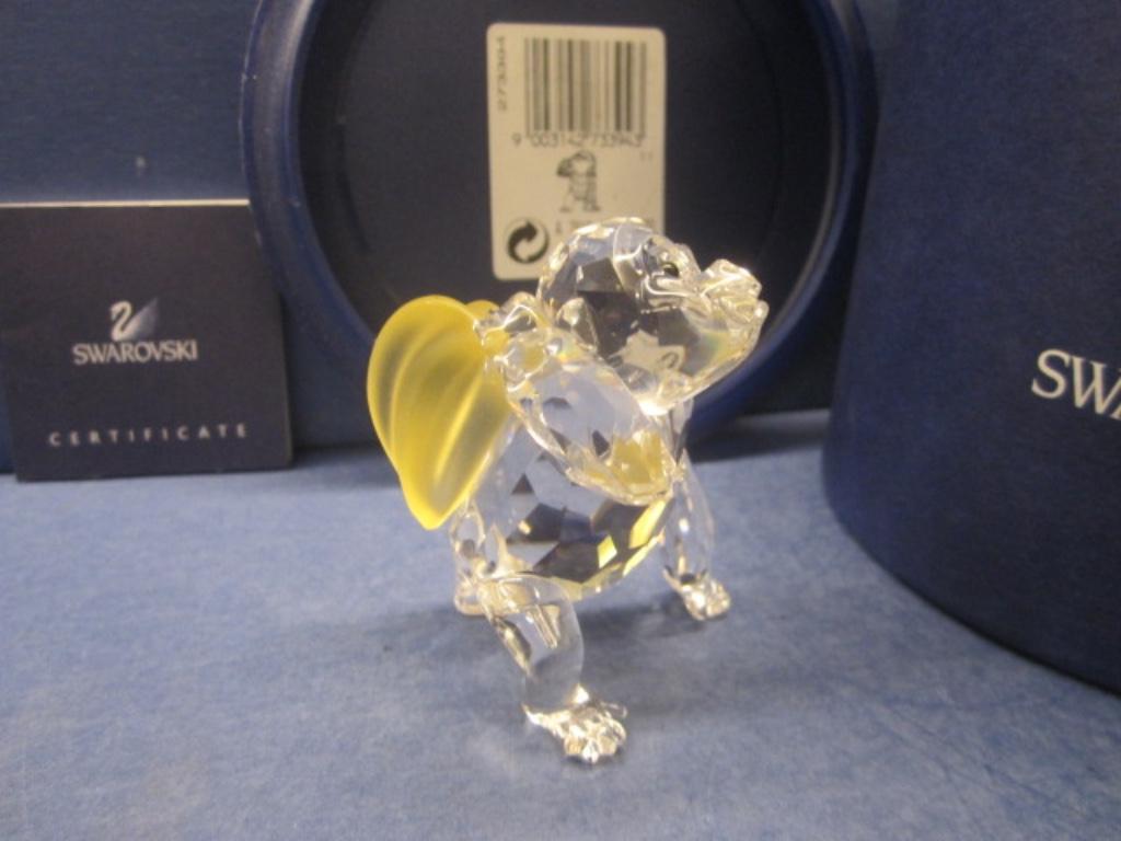 Swarovski Gorillajong met gele bananen, Ophalen of Verzenden, Nieuw, Figuurtje