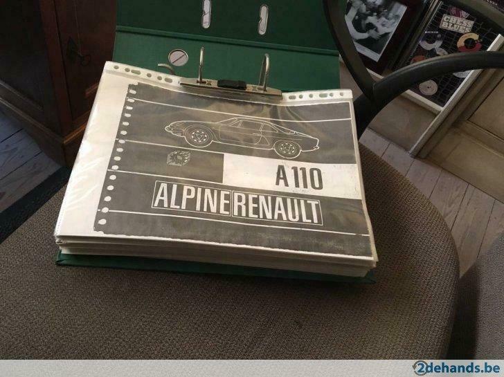 Auto handwerkboek.Renault  Alpine A110, Auto diversen, Handleidingen en Instructieboekjes, Ophalen