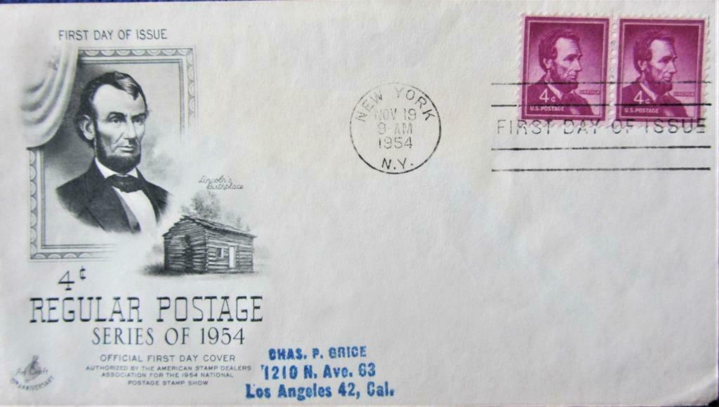 FDC- U.S.A.- PRESIDENTEN- LINCOLN'S BIRTHPLACE, Enlèvement ou Envoi, Affranchi, Autres thèmes