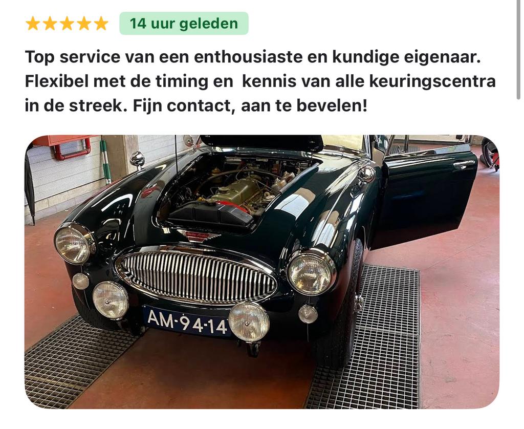 Keuring voor verkoop met Z plaat Limburg ophaling aan huis, Enlèvement