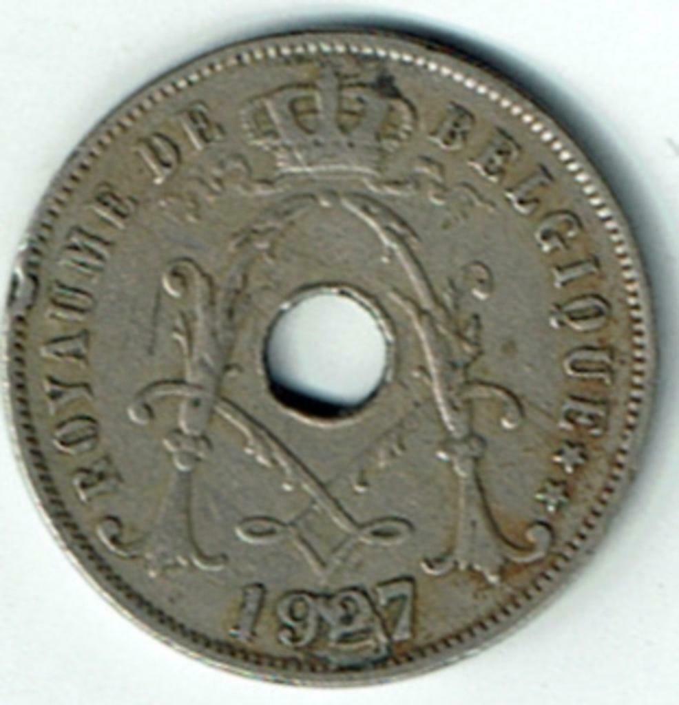 25 centimes Albert Ier 1927 FR variation chiffre 2 en 1927, Envoi, Autre, Monnaie en vrac