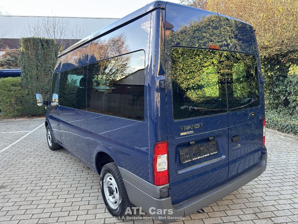 Ford Transit | 52.000km | 8+1 zitplaatsen | Standkachel, Voorwielaandrijving, 4 cilinders, Blauw, Bedrijf