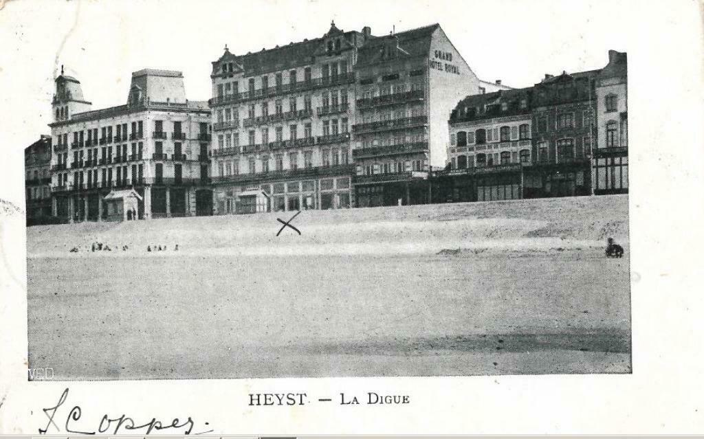 Oude ansichtkaart van Heyst, Verzamelen, Ophalen of Verzenden, Voor 1920, Gelopen, West-Vlaanderen