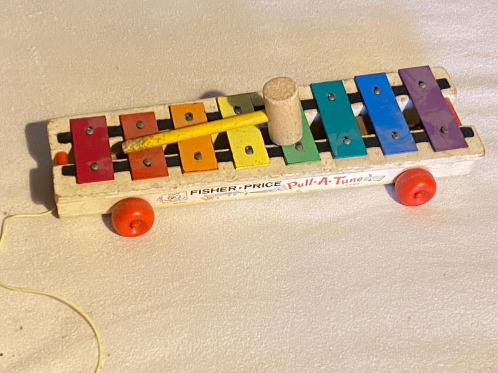 Fisher Prince  TOYS :métallophone 1970, Enlèvement ou Envoi, Utilisé, Jouet à Pousser ou Tirer, Sonore