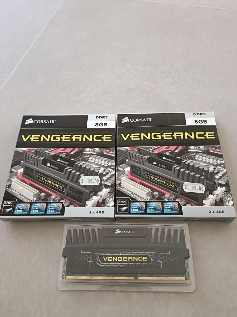 Corsair Vengeance 4x4GB DDR3, 1600Mhz, Ophalen, Gebruikt, DDR3, Desktop