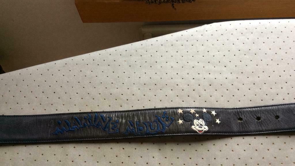 Iceberg donkerblauwe suede riem Disney, Kleding | Heren, 95 tot 105 cm, Overige kleuren, Echt leder, Ophalen of Verzenden