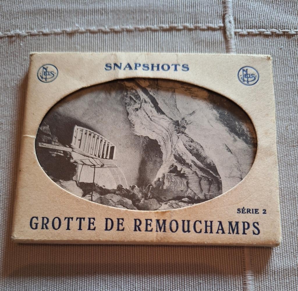 10 oude zwart wit foto's Grotte de Remouchamps snapshots, Ophalen of Verzenden, Zo goed als nieuw, Foto
