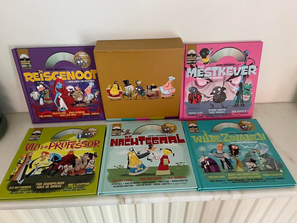 Het geluidshuis - Heerlijk Hoorspel Box met 5 boek met cd, Boeken, Ophalen of Verzenden, Paul Wauters; Philip Maes; Koen Brandt