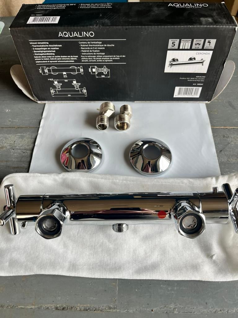 Thermostatische douchekraan, Doe-het-zelf en Bouw, Sanitair, Ophalen, Nieuw, Chroom, Douche