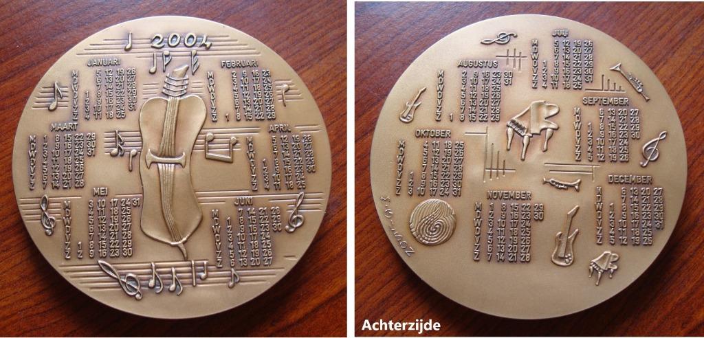 Onbekende kalendermedaille Muziekfestival 2003 ?, Envoi, Bronze