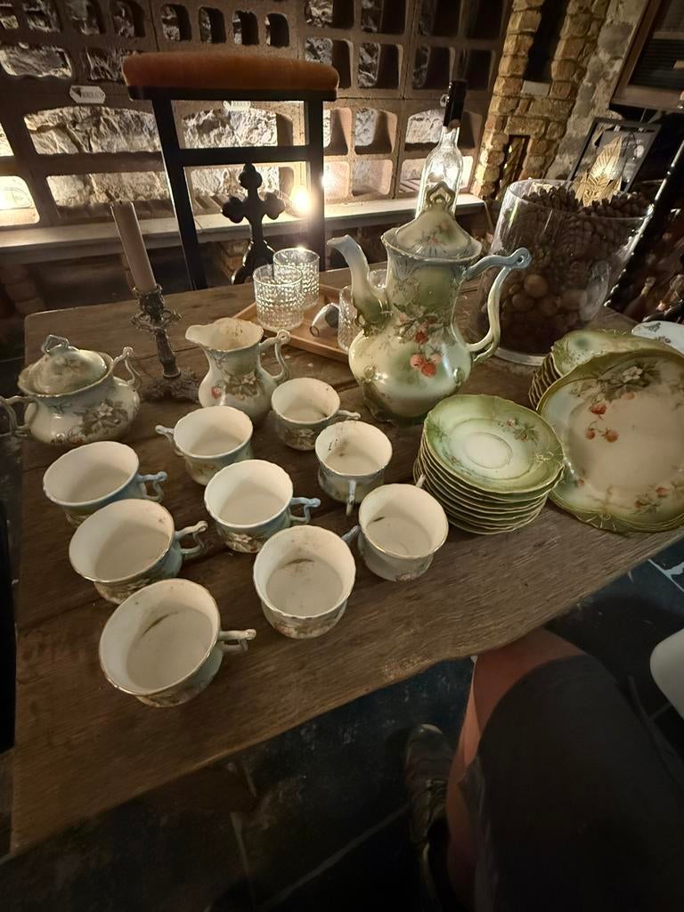 Carl Tielsch koffieset Duitsland, Antiek en Kunst, Ophalen