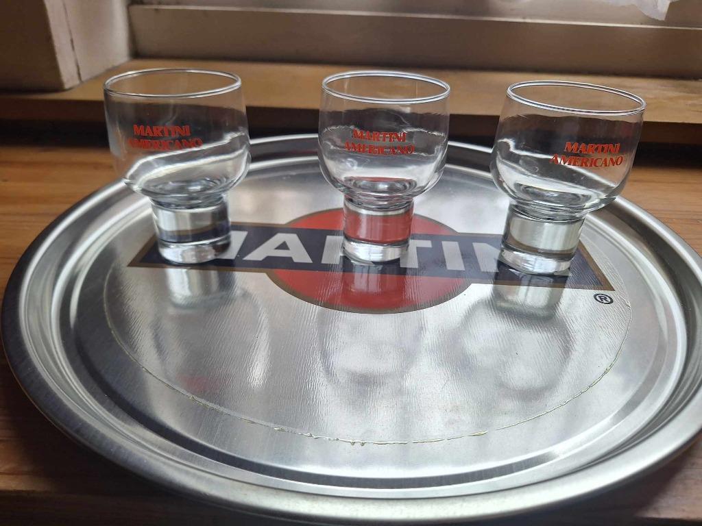 Verre Martini Americano, Verzamelen, Ophalen, Zo goed als nieuw, Borrel- of Shotglas