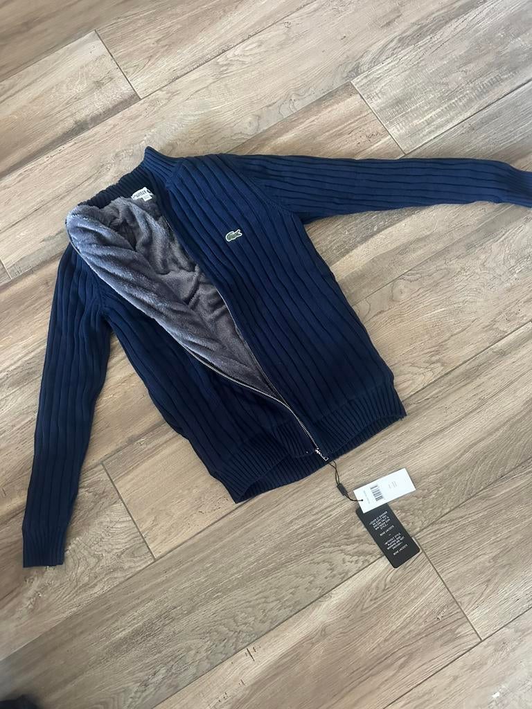 Lacoste wool zip M, Ophalen of Verzenden, Maat 48/50 (M)