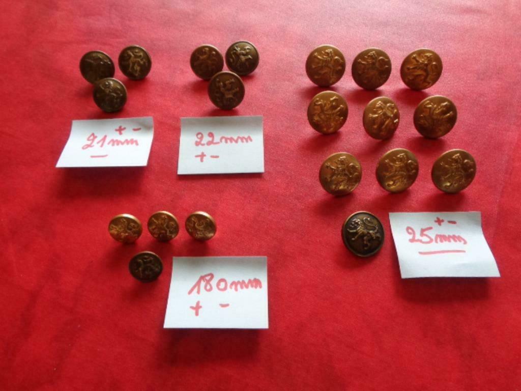 Boutons Militaires: "20 pièces". Vintage., Collections, Objets militaires | Général, Enlèvement ou Envoi, Autres