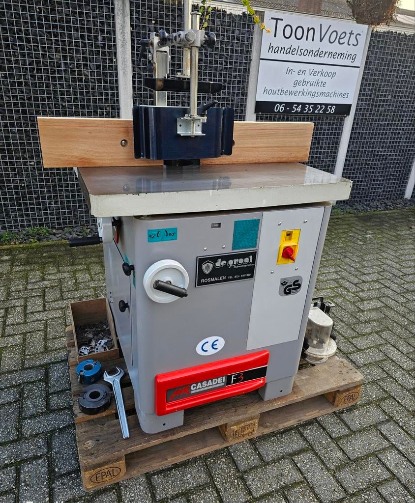 Freesmachine Casadei Schuininstelbaar, Doe-het-zelf en Bouw, Ophalen, Gebruikt