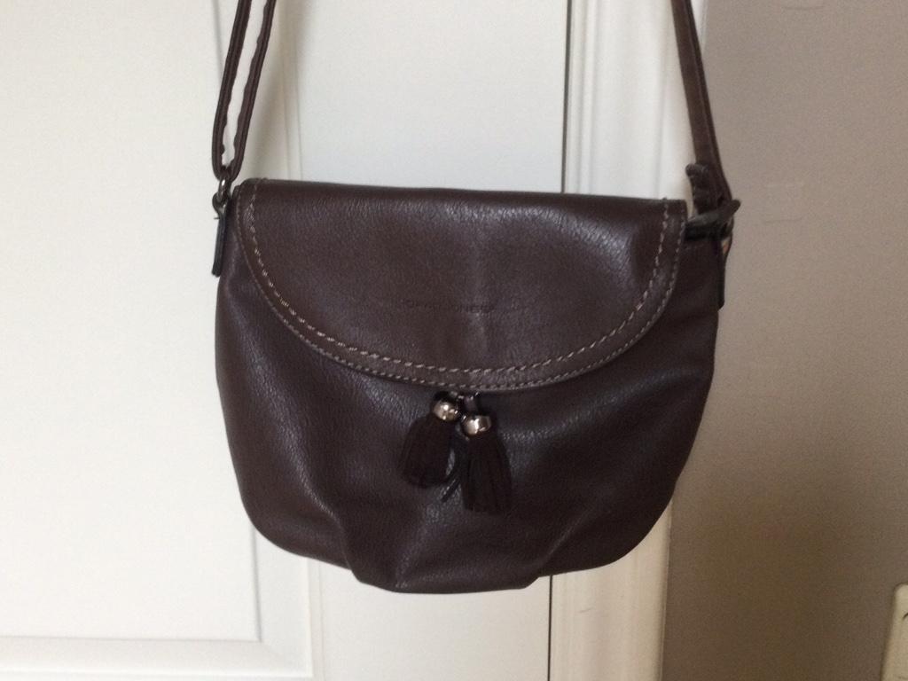 Lederen handtas, Enlèvement ou Envoi, Comme neuf, Brun, Sac à main