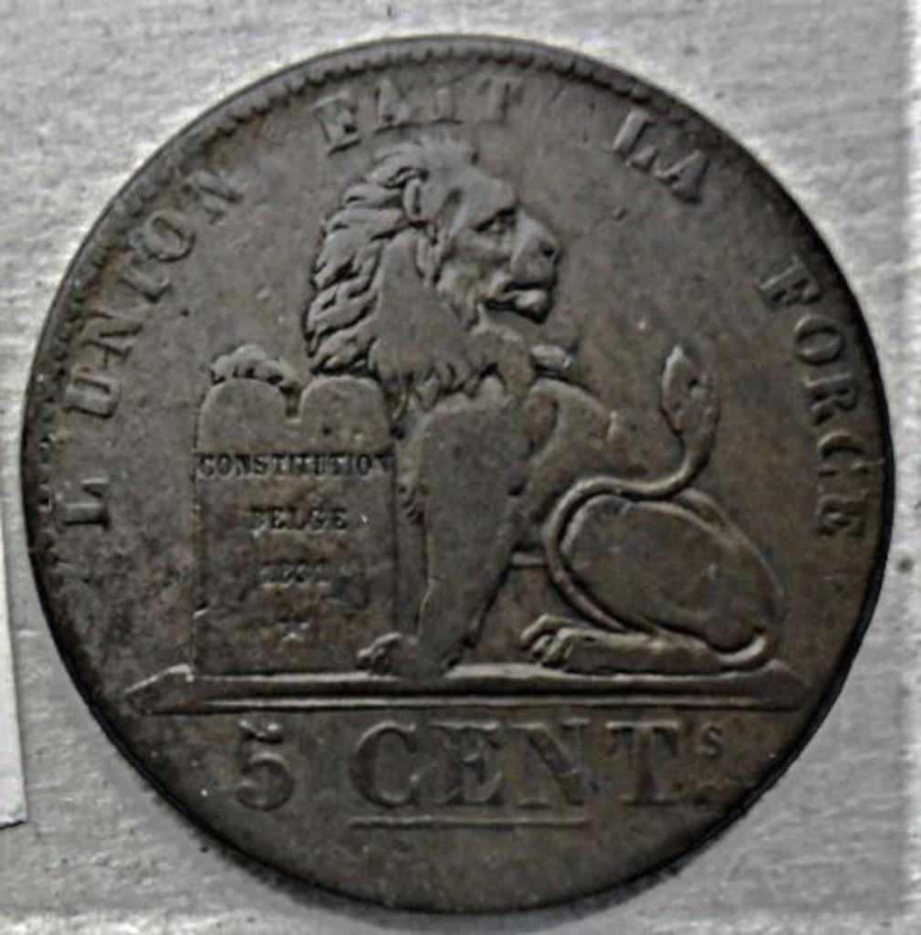 Valuta België 5 centimes 1837 Leopold I, Postzegels en Munten, Munten | Europa | Niet-Euromunten, Losse munt, België, Verzenden
