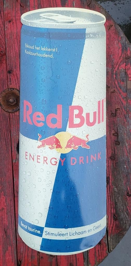 Red Bull metalen publiciteitsbord, Ophalen of Verzenden, Zo goed als nieuw