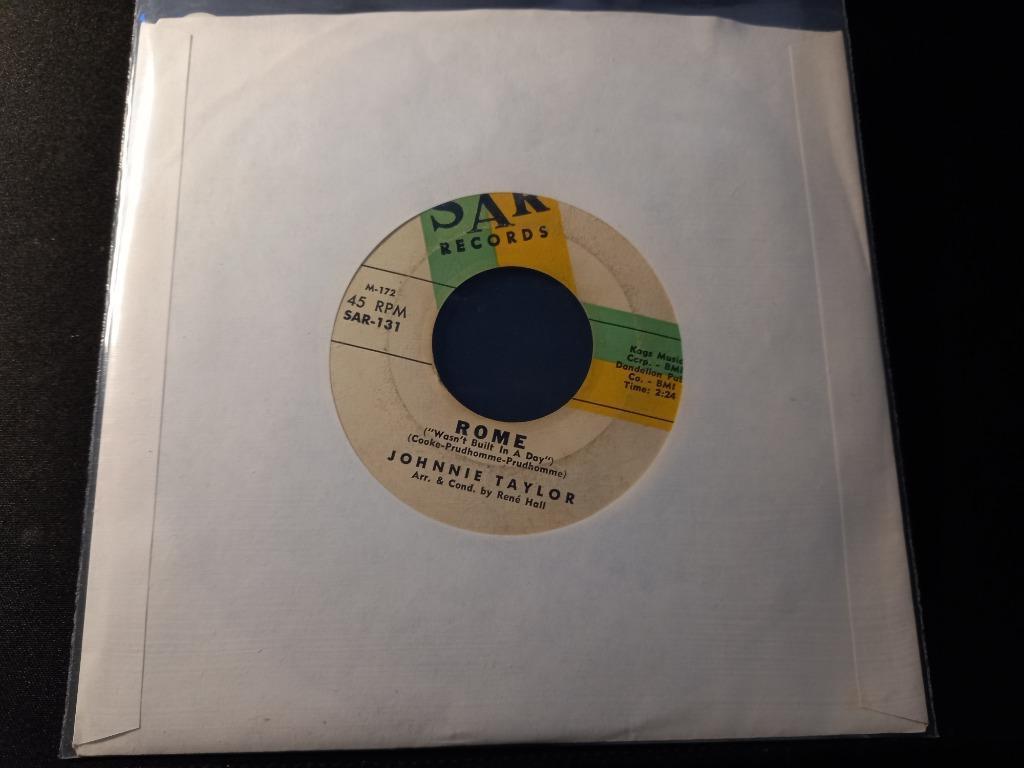 Johnnie Taylor ‎–  Rome - '7 Popcorn, Single, Utilisé, 7 pouces, R&B et Soul