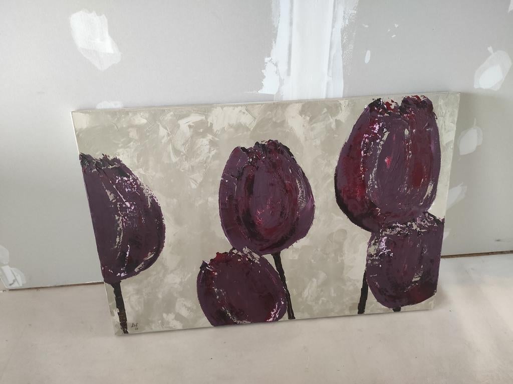 Tulpen schilderij, Ophalen