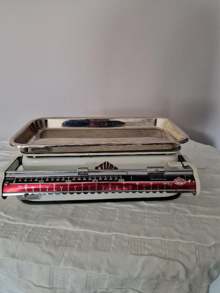 Balance de cuisine mécanique vintage Stube, Electroménager, Moins de 10 kg, Analogique, 500 grammes ou plus gros, Enlèvement ou Envoi