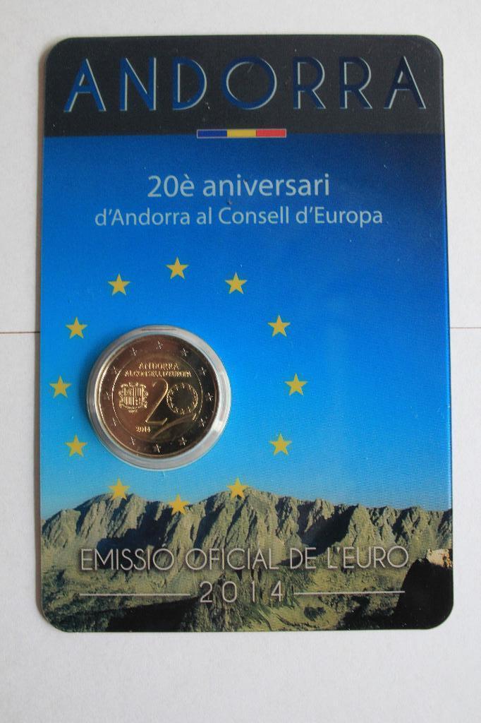 Euromunten Andorra  vanaf 2014, Postzegels en Munten, Munten | Europa | Euromunten, Losse munt, 2 euro, Ophalen of Verzenden