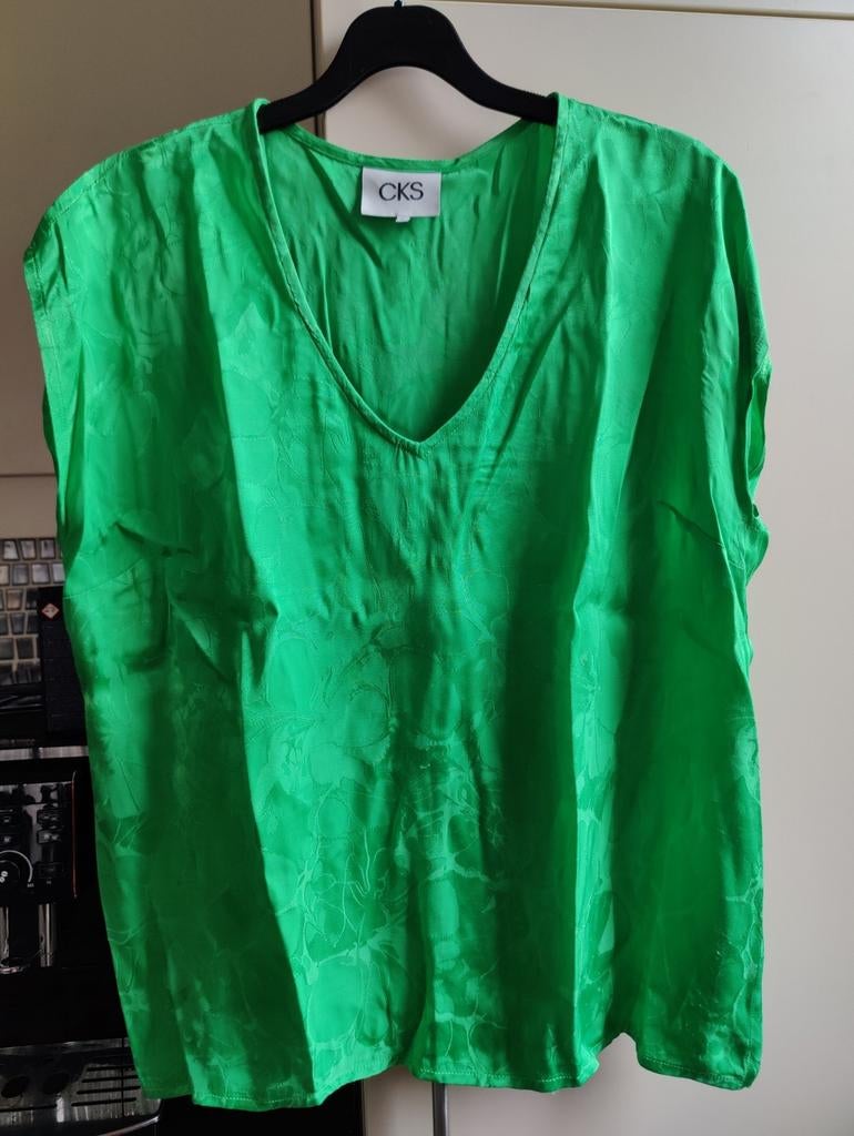 Zijde-achtig blousje 'CKS' maat L, Kleding | Dames, Maat 42/44 (L), Ophalen of Verzenden, CKS, Gedragen