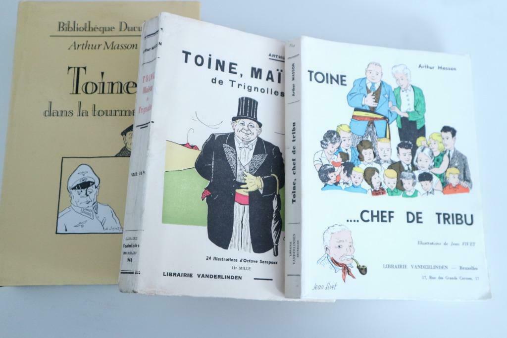 3 livres de Arthur MASSON édit. originales et ré., Boeken, Romans, Gelezen, België, Ophalen of Verzenden