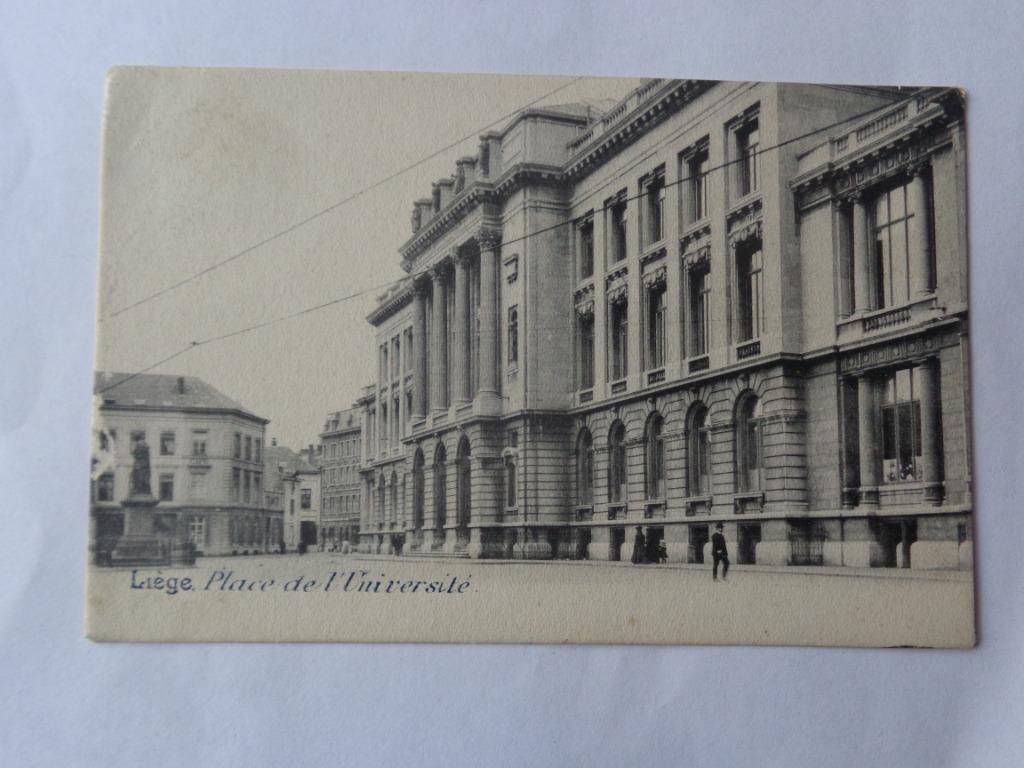 1 ancienne carte postale de Liège (place de l'Université), Enlèvement, Liège