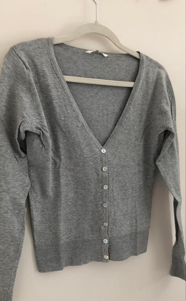 gilet knoopsluiting Hema S small, Ophalen of Verzenden, Maat 36 (S), Grijs, Gedragen