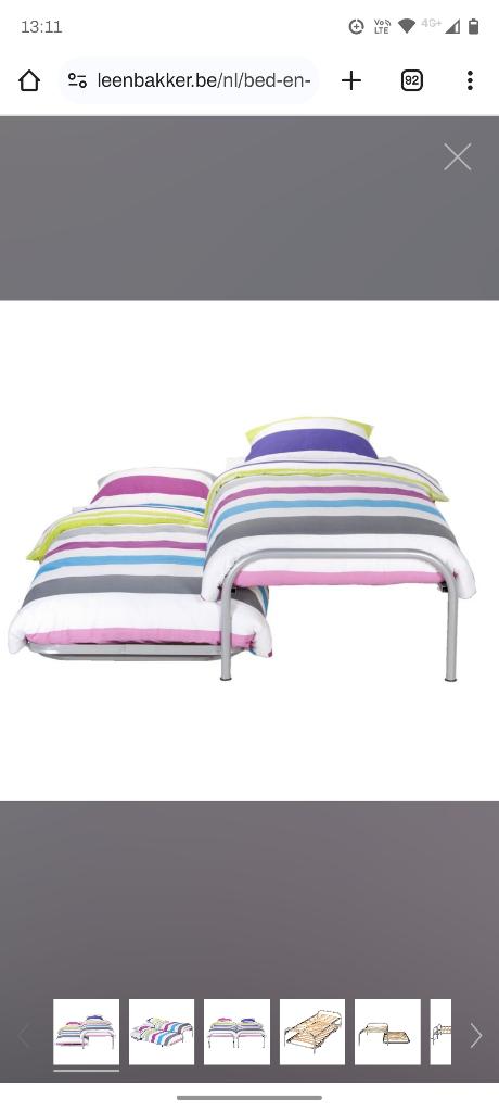 2 bedden met uitschuifbaar systeem, Huis en Inrichting, Slaapkamer | Bedden, Ophalen, Zo goed als nieuw, Eenpersoons