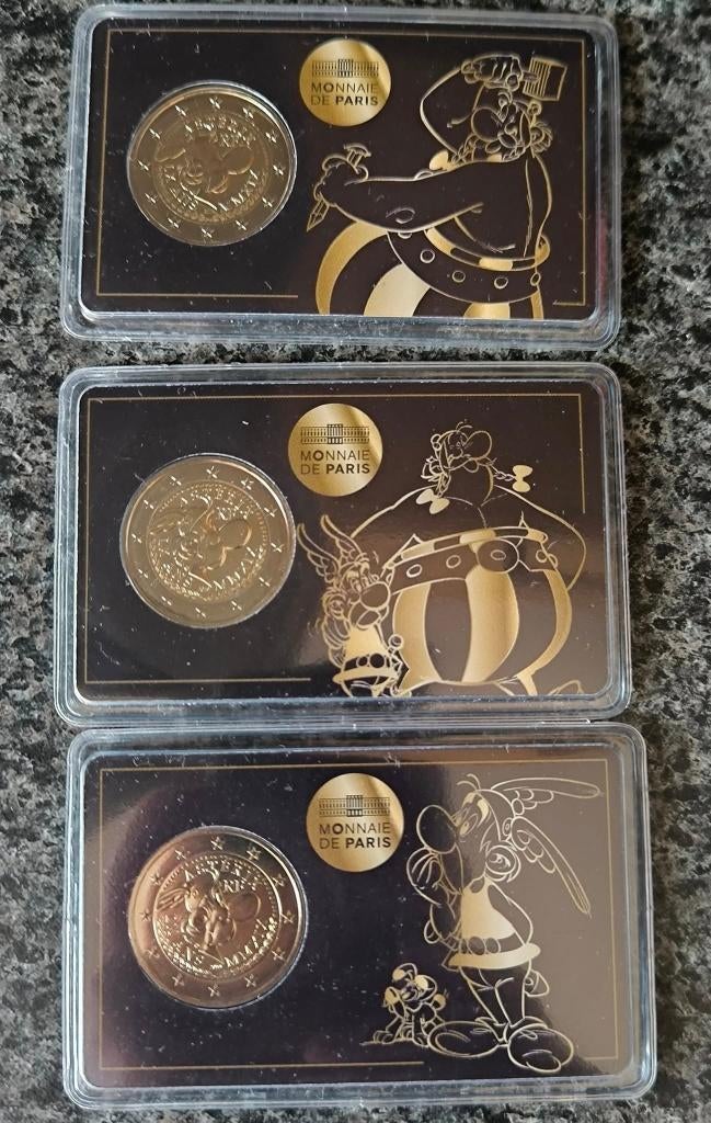 3 coincards différentes 2€ Astérix 2019, Enlèvement