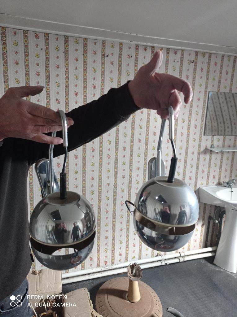 Lustre boule, Enlèvement, Comme neuf, Verre, Moderne