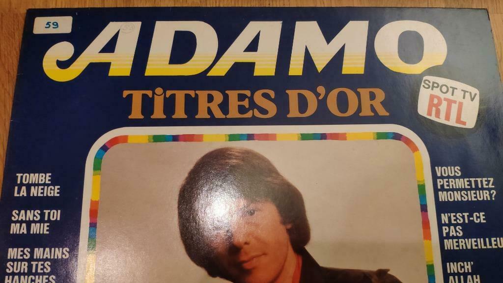 Adamo Titres d'or LP elpee vinyl, Enlèvement ou Envoi, 12 pouces, Pop