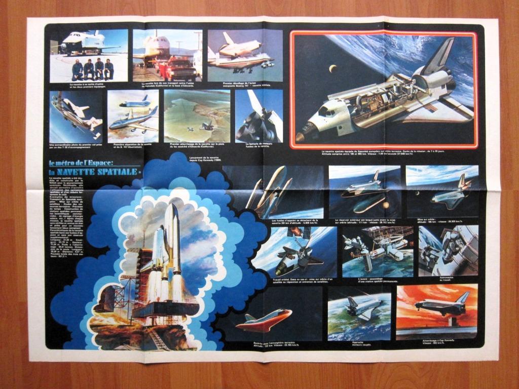 Spirou 2050 : Poster double navette spatiale + Boeing 747, Boeken, Stripverhalen, Zo goed als nieuw, Eén stripboek, Ophalen of Verzenden